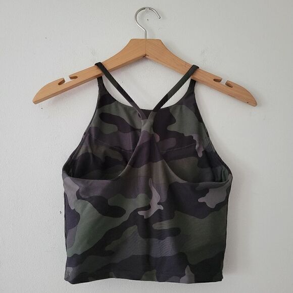 Old Navy Camo Powersoft Crop Top S - Picture 3 of 8